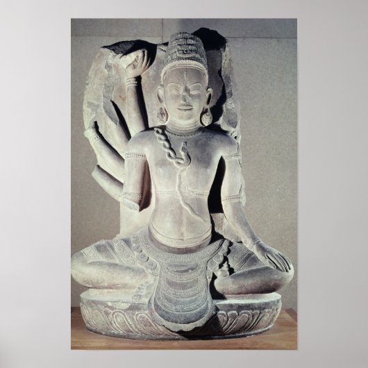 Shiva met tien armen, van Thap Banh It Temple, Poster (Voorkant)