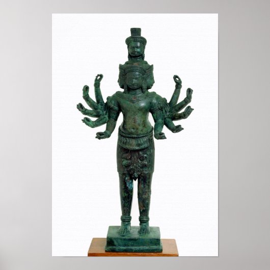 Shiva met veel armen en hoofden, Angkor Poster (Voorkant)