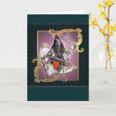 Shiva -  Moss - Kaart, groet, noot Kaart (Gele Bloem)