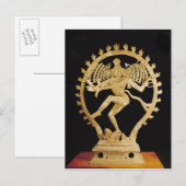 Shiva Nataraja Briefkaart (Voorkant / Achterkant)