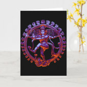 Shiva Nataraja dansen Kaart (Gele Bloem)