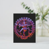Shiva Nataraja dansend Briefkaart (Staand voorkant)