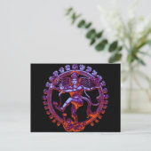 Shiva Nataraja dansend Briefkaart (Staand voorkant)