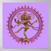 Shiva (Nataraja) de Cosmic Dancer Poster (Voorkant)