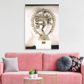 Shiva Nataraja, Dravidian Canvas Afdruk (Insitu (Woonkamer))