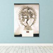 Shiva Nataraja, Dravidian Canvas Afdruk (Insitu (Houten vloer))