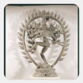 Shiva Nataraja, Dravidian Vierkante Sticker (Voorkant)