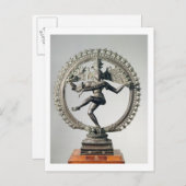 Shiva Nataraja, Tamil Nadu, Late Chola (brons) Briefkaart (Voorkant / Achterkant)