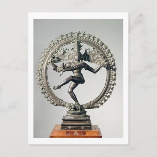 Shiva Nataraja, Tamil Nadu, Late Chola (brons) Briefkaart (Voorkant)