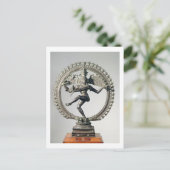 Shiva Nataraja, Tamil Nadu, Late Chola (brons) Briefkaart (Staand voorkant)