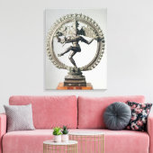 Shiva Nataraja, Tamil Nadu, Late Chola (brons) Canvas Afdruk (Insitu (Woonkamer))