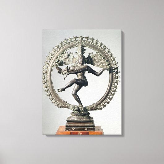 Shiva Nataraja, Tamil Nadu, Late Chola (brons) Canvas Afdruk (Voorkant)