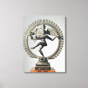 Shiva Nataraja, Tamil Nadu, Late Chola (brons) Canvas Afdruk
