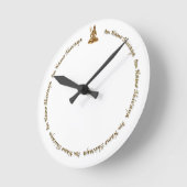 Shiva om nama shivaya golden Wall Clock Ronde Klok (Hoek)