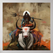 Shiva op het Nandi Poster (Voorkant)