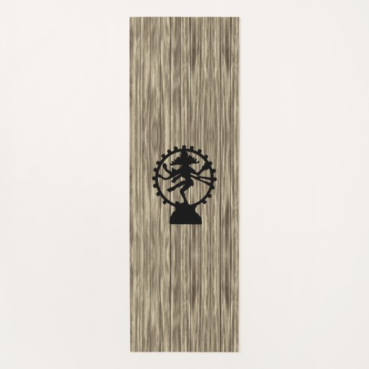 Shiva op Wood Yogamat (Voorkant)