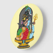 Shiva Parvati Divine Clock Grote Klok (Hoek)