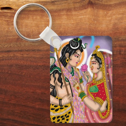 Shiva Parvati Keychain (Voorkant)