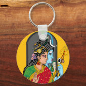 Shiva Parvati Keyring – Divine Couple of Eternal L Sleutelhanger (Voorkant)