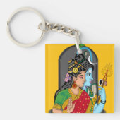Shiva Parvati Keyring – Divine Couple of Eternal L Sleutelhanger (voorkant)