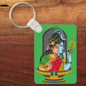 Shiva Parvati Keyring – Divine Couple of Eternal L Sleutelhanger (Voorkant)