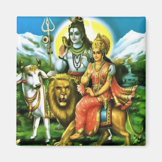 Shiva & Parvati magneet (Voorkant)