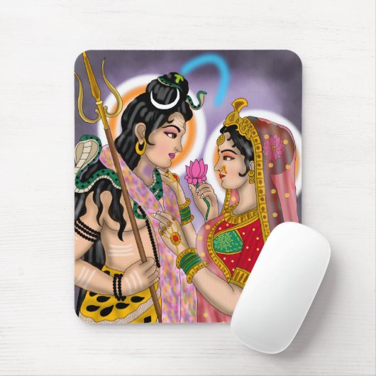 Shiva Parvati Mouse Pad Muismat (Met muis)