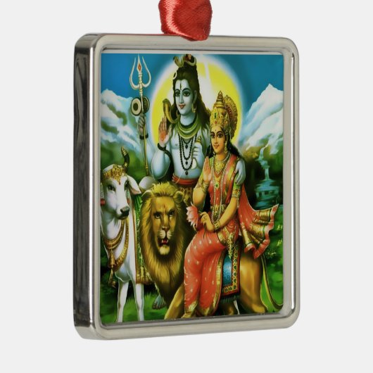 Shiva & Parvati Ornament (Rechts)