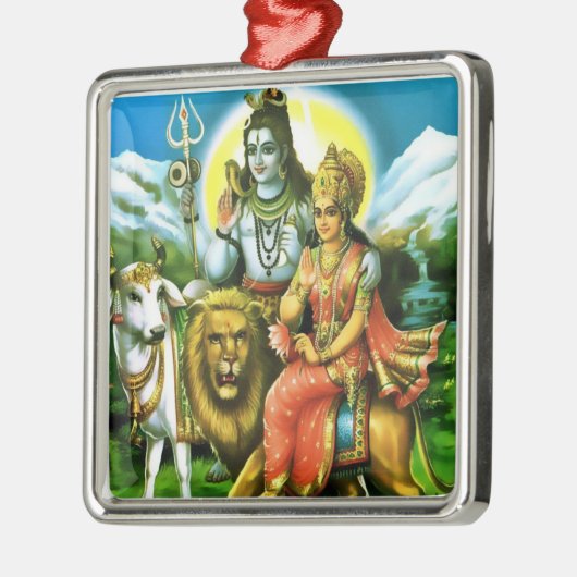 Shiva & Parvati Ornament (Links)
