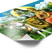 Shiva & Parvati Print (6 x 4 inch) Foto Afdruk (Hoek)