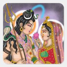 Shiva Parvati Stickers