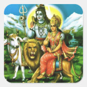 Shiva & Parvati Stickers (Voorkant)