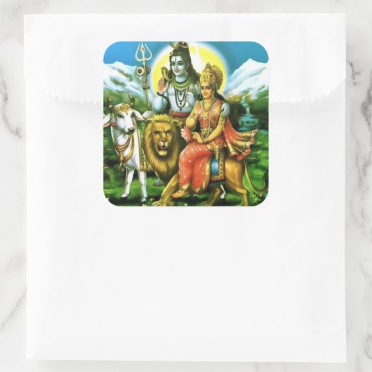 Shiva & Parvati Stickers (Tas)