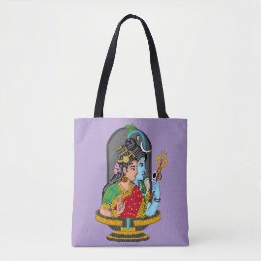 Shiva Parvati Tote Bag – Divine Couple of Harmony  (Voorkant)