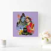Shiva Parvati wandklok (Huis)
