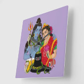 Shiva Parvati wandklok (Hoek)