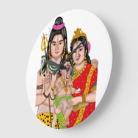 Shiva’s Family Clock Grote Klok (Hoek)