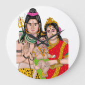Shiva’s Family Clock Grote Klok (Voorkant)