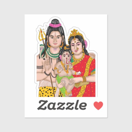 Shiva’s Family Sticker (Vel)