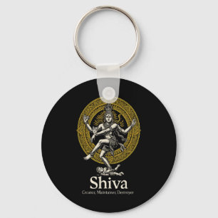 Shiva Schepper Behouder Vernietiger Nataraja Hindo Sleutelhanger