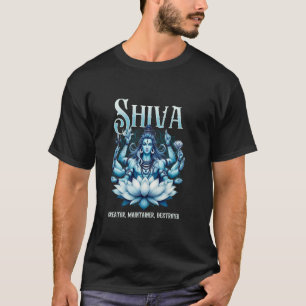 Shiva Schepper Onderhouder Vernietiger Hindoe Gode T-shirt