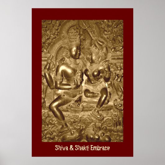Shiva & Shakti Embrace Poster (Voorkant)