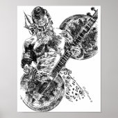Shiva Spelling Sitar Poster (Voorkant)