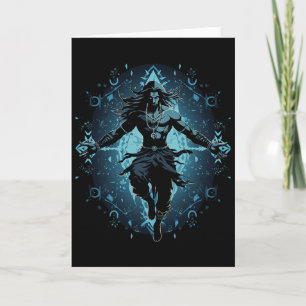 Shiva Spirituele Hindoe God Tandava Dans Yoga Medi Kaart