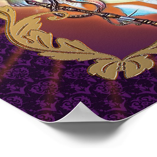 Shiva - Sunset Glow - Poster (Hoek)