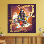 Shiva - Sunset Glow - Wrapped Canvas Afdruk (Insitu (Woonkamer))