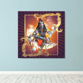 Shiva - Sunset Glow - Wrapped Canvas Afdruk (Insitu (Houten vloer))