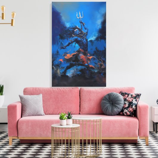 Shiva Tandav Canvas Muurkunst (Insitu (Woonkamer))