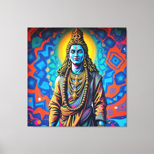 SHIVA THE DESTROYER-3 CANVAS AFDRUK (Voorkant)