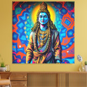 SHIVA THE DESTROYER-3 CANVAS AFDRUK (Insitu (Woonkamer))